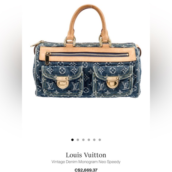 ❤️ 100% Authentic Louis Vuitton Denim Neo Speedy - Picture 16 of 16